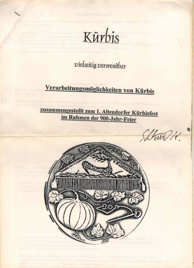 Kuerbis vielseitig verwendbar Verarbeitungsmoeglichkeiten 1996 Altendorf